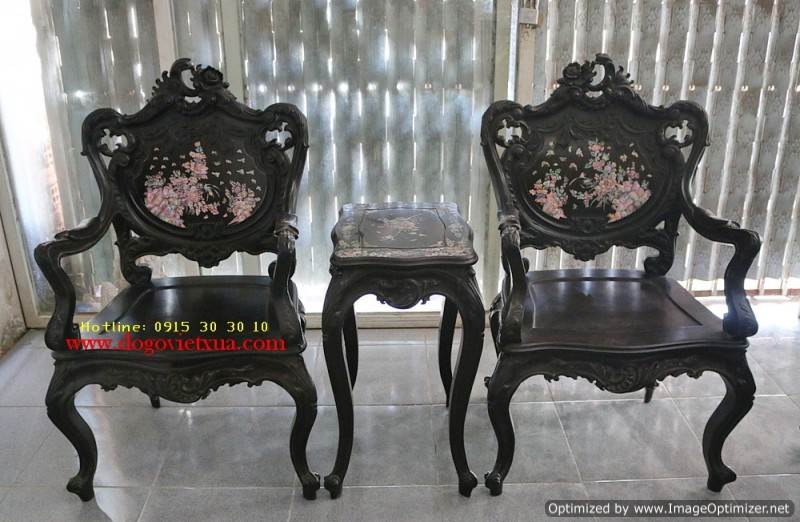 BÀN GHẾ KIỂU PHÁP - BỘ LU Y (Louis) XƯA CẨN ỐC ĐẸP ĐẶC SẮC, ĐỘC LẠ XƯA NAY HIẾM GẶP
