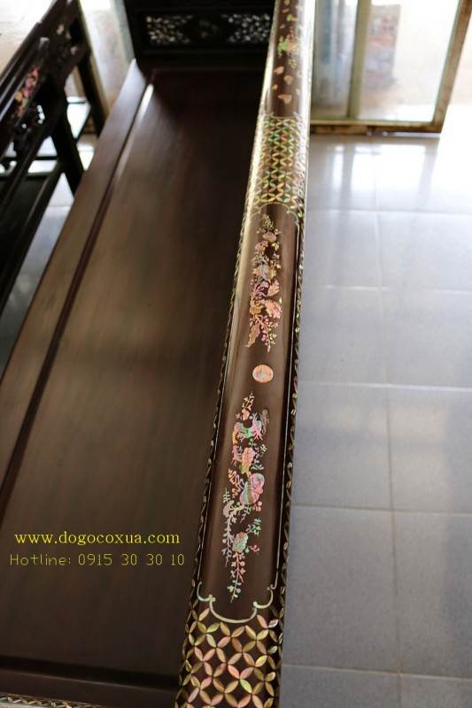 BỘ TRƯỜNG KỶ HUẾ CẨN ỐC ĐỎ ĐẸP ĐẶC SẮC - CHẠM TỨ QUÝ [Tùng - Cúc - Trúc - Mai Hóa Long] TINH TẾ, ĐỘC ĐÁO