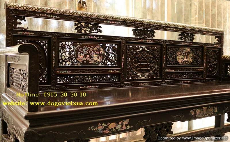 BỘ TRƯỜNG KỶ HUẾ CẨN ỐC ĐỎ ĐẸP ĐẶC SẮC - CHẠM TỨ QUÝ [Tùng - Cúc - Trúc - Mai Hóa Long] TINH TẾ, ĐỘC ĐÁO