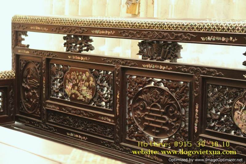 BỘ TRƯỜNG KỶ HUẾ CẨN ỐC ĐỎ ĐẸP ĐẶC SẮC - CHẠM TỨ QUÝ [Tùng - Cúc - Trúc - Mai Hóa Long] TINH TẾ, ĐỘC ĐÁO