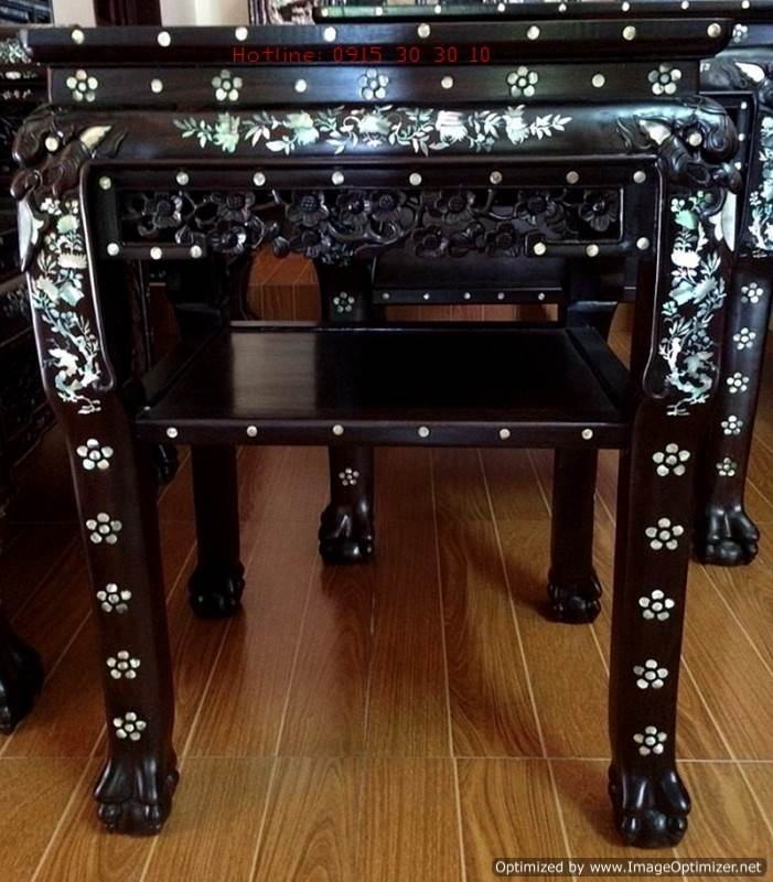 Bàn Ghế Trường Kỷ Cổ BỘ TRƯỜNG KỶ HUẾ VAI LẬT - 6 MÓN CẨN ỐC XÀ CỪ
