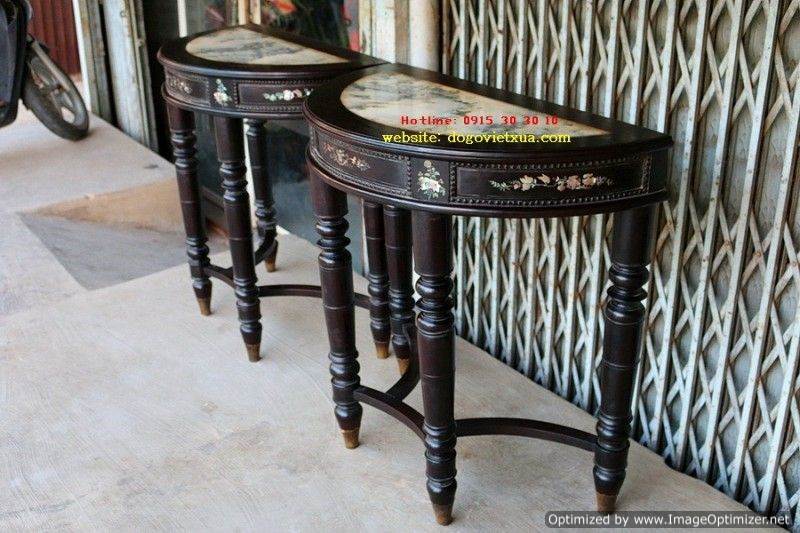 BÀN BÁN NGUYỆT CẨN ỐC XÀ CỪ 7 MÀU PHONG CÁCH NAM BỘ