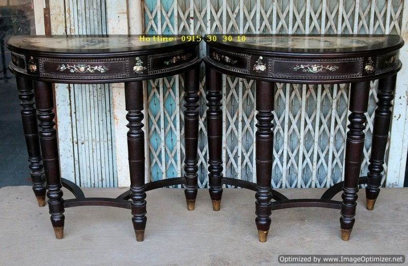 BÀN BÁN NGUYỆT CẨN ỐC XÀ CỪ 7 MÀU PHONG CÁCH NAM BỘ