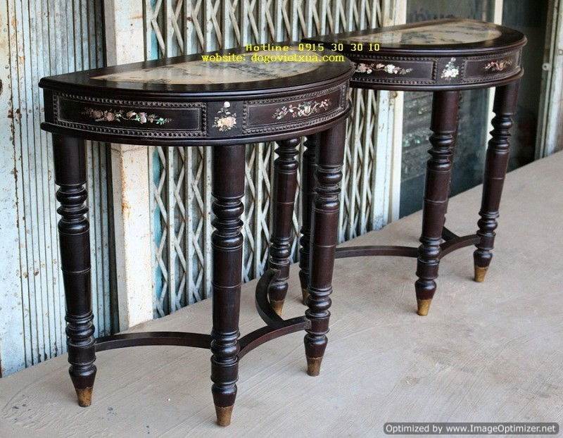 BÀN BÁN NGUYỆT CẨN ỐC XÀ CỪ 7 MÀU PHONG CÁCH NAM BỘ