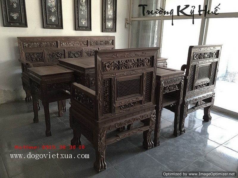 BÀN GHẾ GỖ LIM - BỘ TRƯỜNG KỶ HUẾ CHO NHÀ XƯA, NHÀ GỖ