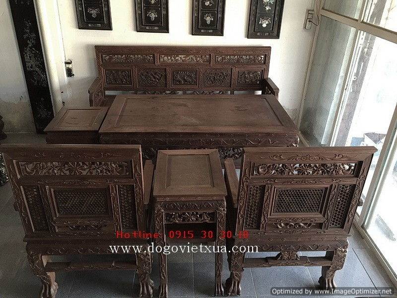 BÀN GHẾ GỖ LIM - BỘ TRƯỜNG KỶ HUẾ CHO NHÀ XƯA, NHÀ GỖ