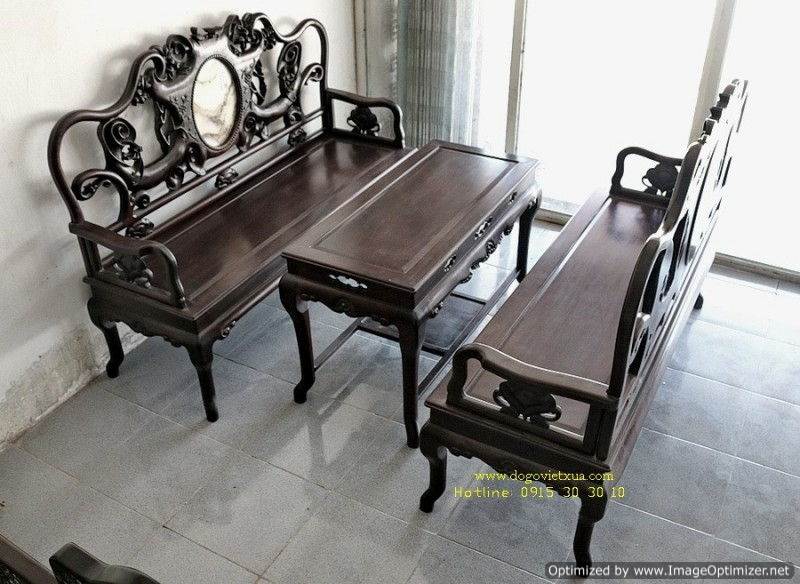 BÀN GHẾ TRƯỜNG KỶ - BỘ TRƯỜNG KỶ GỖ GỤ MAI ĐÀO ĐẸP & ĐỘC ĐÁO