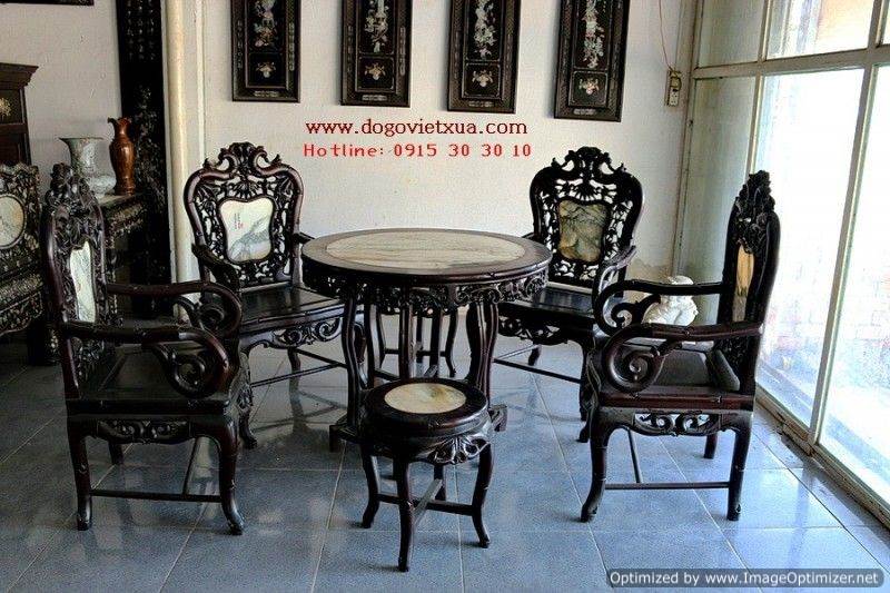 BỘ BÀN GHẾ TRÚC NAM BÀN TRÒN MẶT ĐÁ, ĐỤC CHẠM SẮC NÉT, MỀM MẠI GIAO LƯU GIÁ RẺ