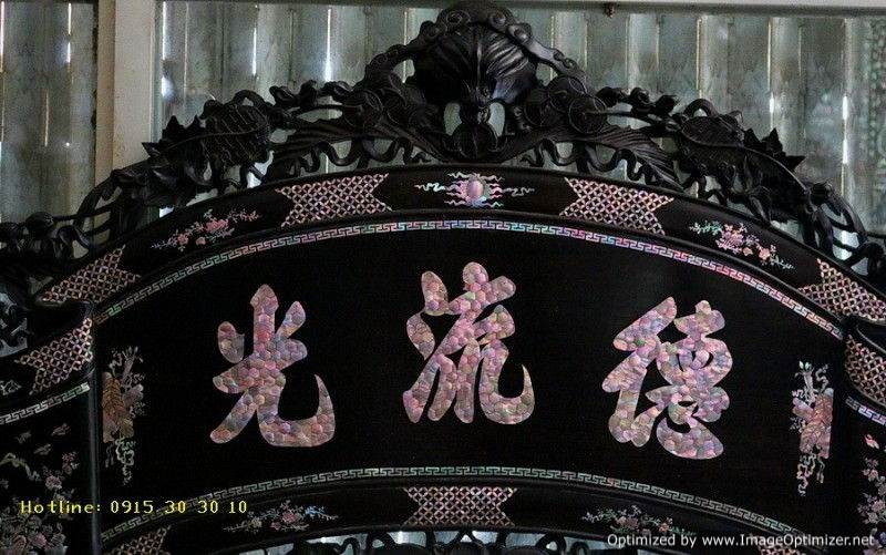 CUỐN THƯ KHẢM ỐC ĐỎ LỬA, VÀNG CHANH BA CHỮ ĐỨC - LƯU - QUANG