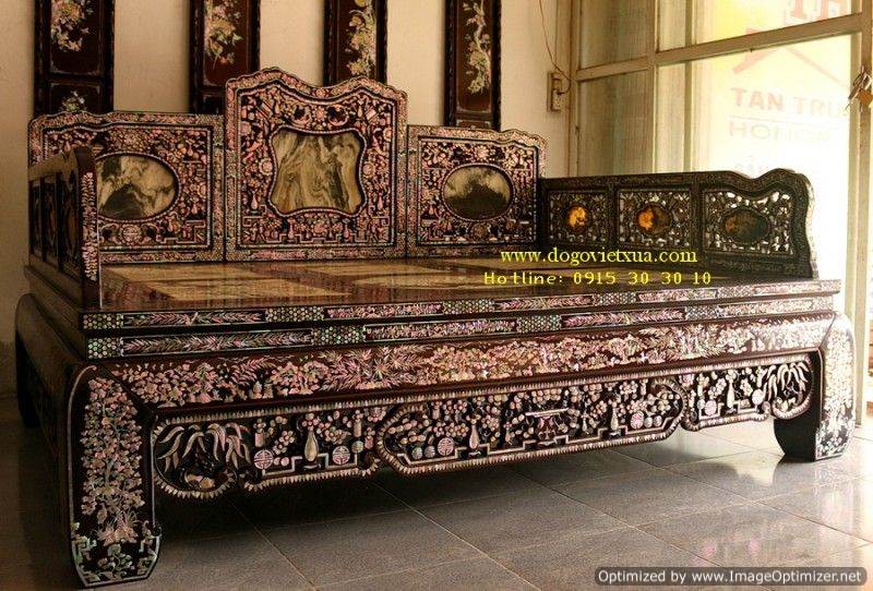SẬP BA THÀNH TỰA TAM SƠN CẨN (Khảm) ỐC 7 MÀU