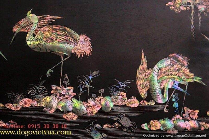 TRANH TÙNG HẠC DIÊN NIÊN KHẢM (CẨN) ỐC THỊNH VƯỢNG và TRƯỜNG THỌ