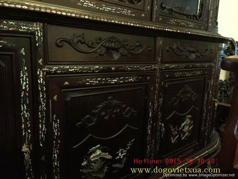TỦ BÀY ĐỒ CẨN ỐC - TỦ LOUIS - TỦ RƯỢU PHONG CÁCH PHÁP