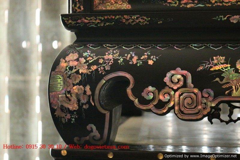 TỦ CHÈ KHẢM ỐC ĐẸP KINH ĐIỂN TÍCH TAM QUỐC - TUYỆT PHẨM ĐỂ ĐỜI ĐẶC SẮC HIẾM CÓ