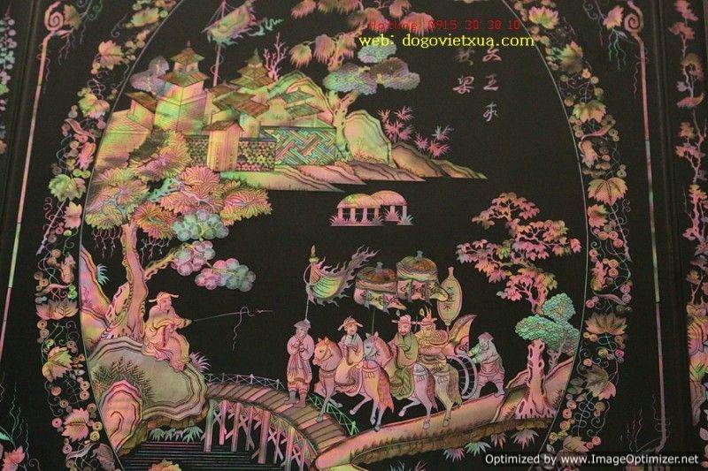 TỦ CHÈ KHẢM ỐC ĐẸP KINH ĐIỂN TÍCH TAM QUỐC - TUYỆT PHẨM ĐỂ ĐỜI ĐẶC SẮC HIẾM CÓ