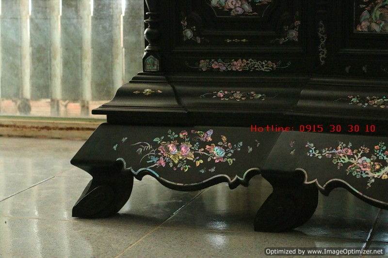 TỦ THỜ 13 TRÁM CẨN ỐC ĐỎ NHỊ THẬP TỨ HIẾU ĐẸP HIẾM CÓ